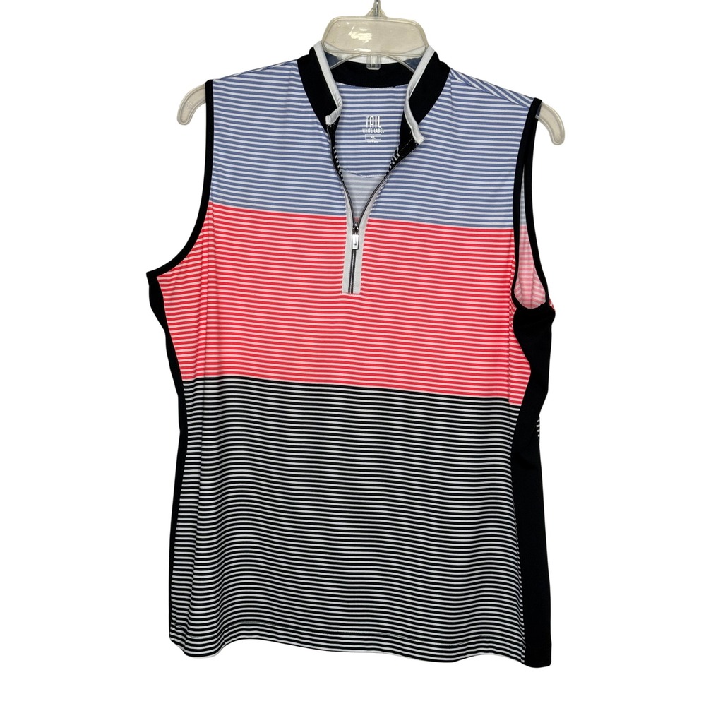 Tail White Label Sleeveless Quarter Zip Top Women XL Golf Tennis Pickleball - Picture 5 of 9